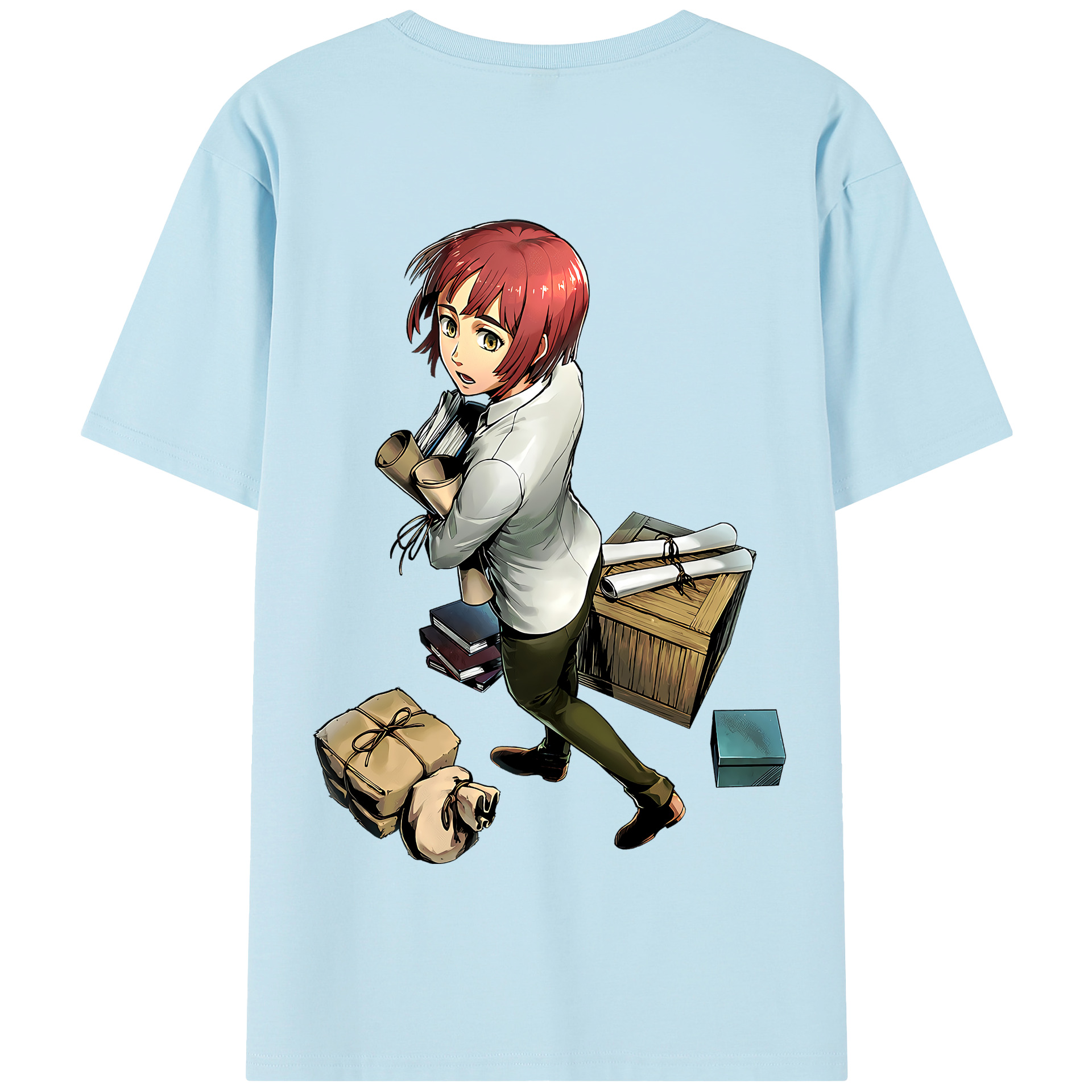 （画像用） 進撃の巨人 Attack on Titan 綿100％半袖Tシャツ（背面プリント）